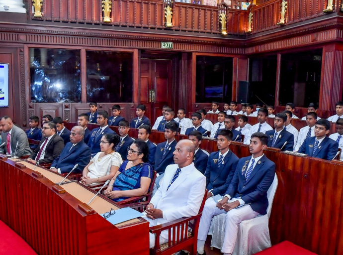 Inaugural Session of Vidyartha College Student Parliament Held at the Presidential Secretariat